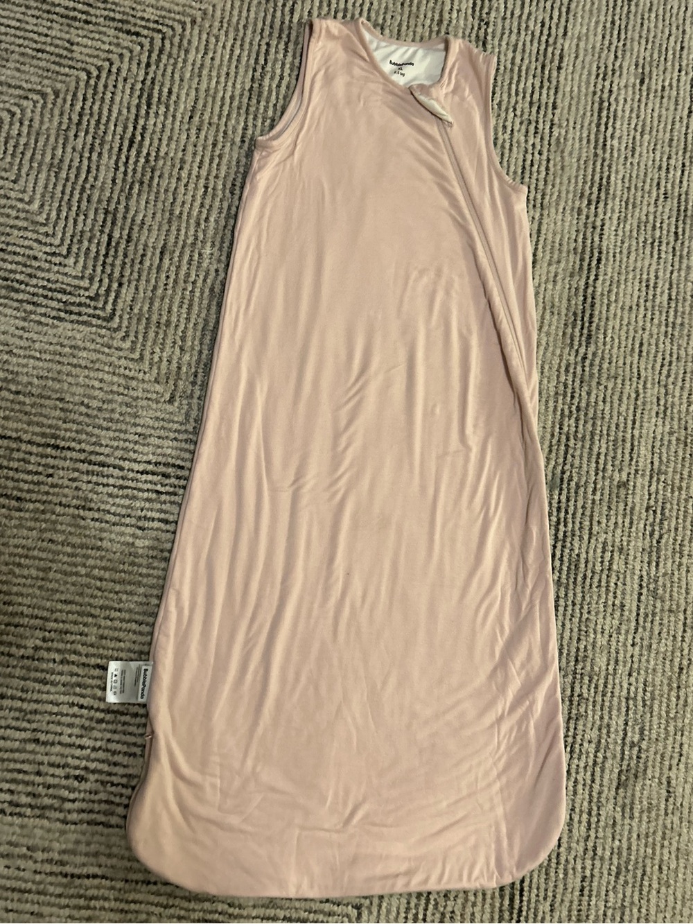 Bubble Panda Sleeveless Light Pink Sleep Sack Bamboo XL 0.5 tog